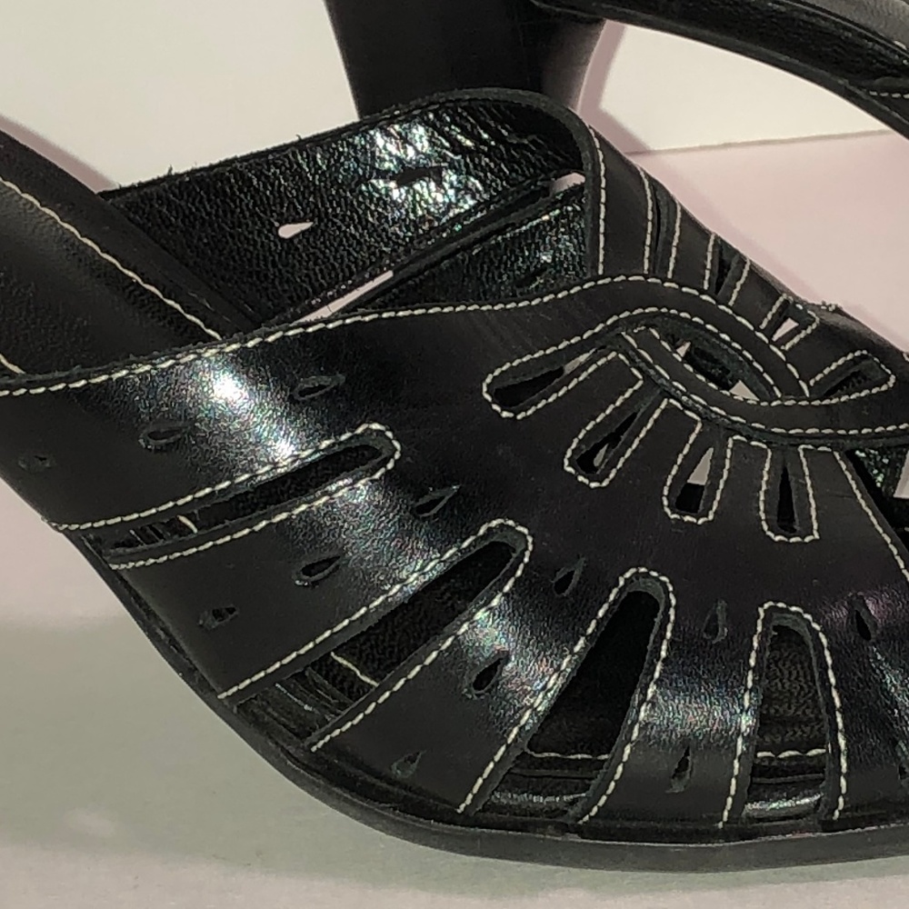 Franco Sarto Black mule/slide on/sandal/heels - Picture 3 of 6